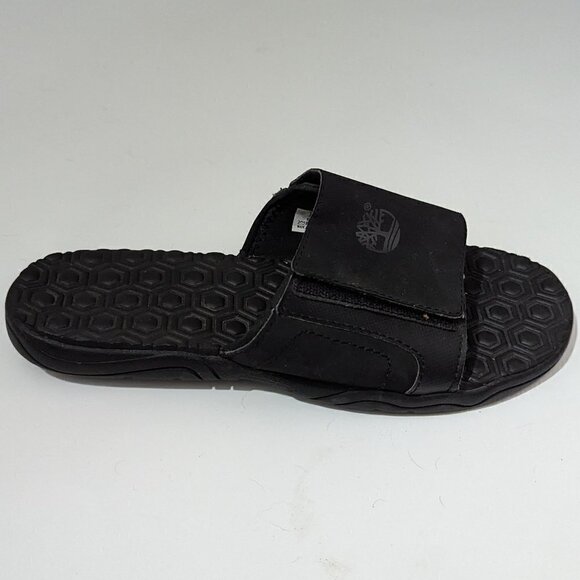 Timberland Black slide sandals sz 6 - Picture 3 of 9